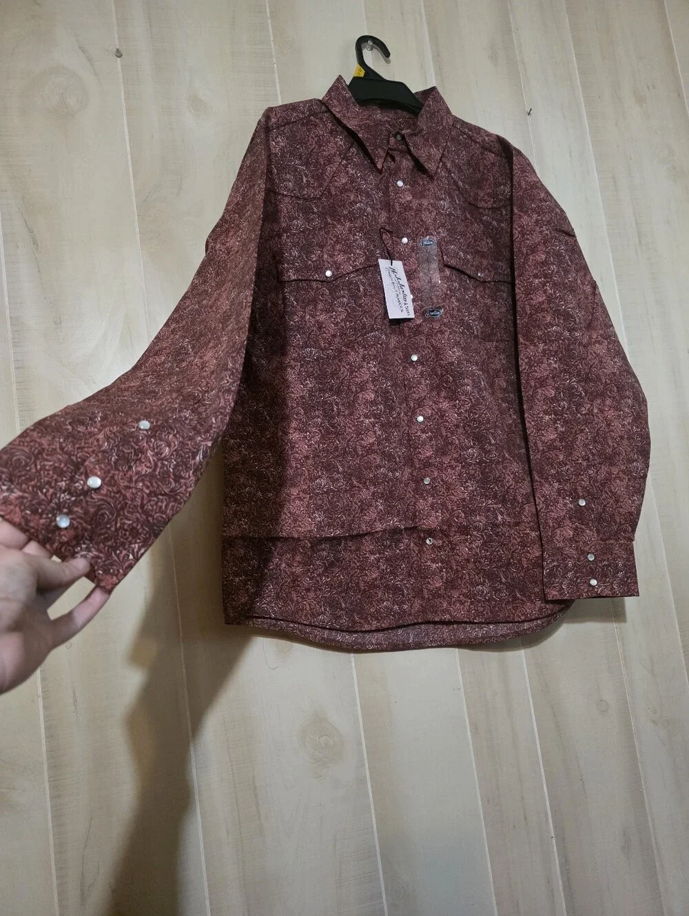 Mens LS Snap Down Shirt